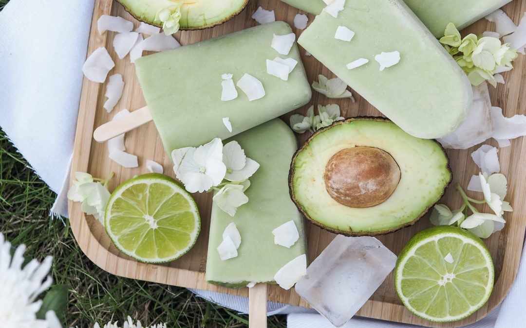 Avocado Coconut Lime Popsicles