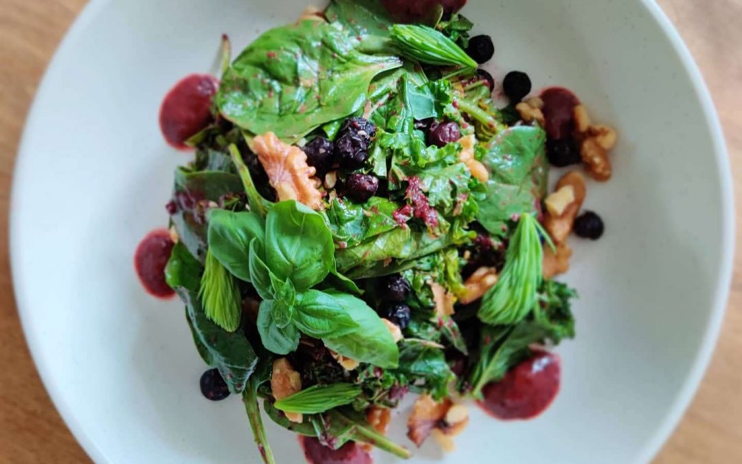 Saskatoon Kale Salad
