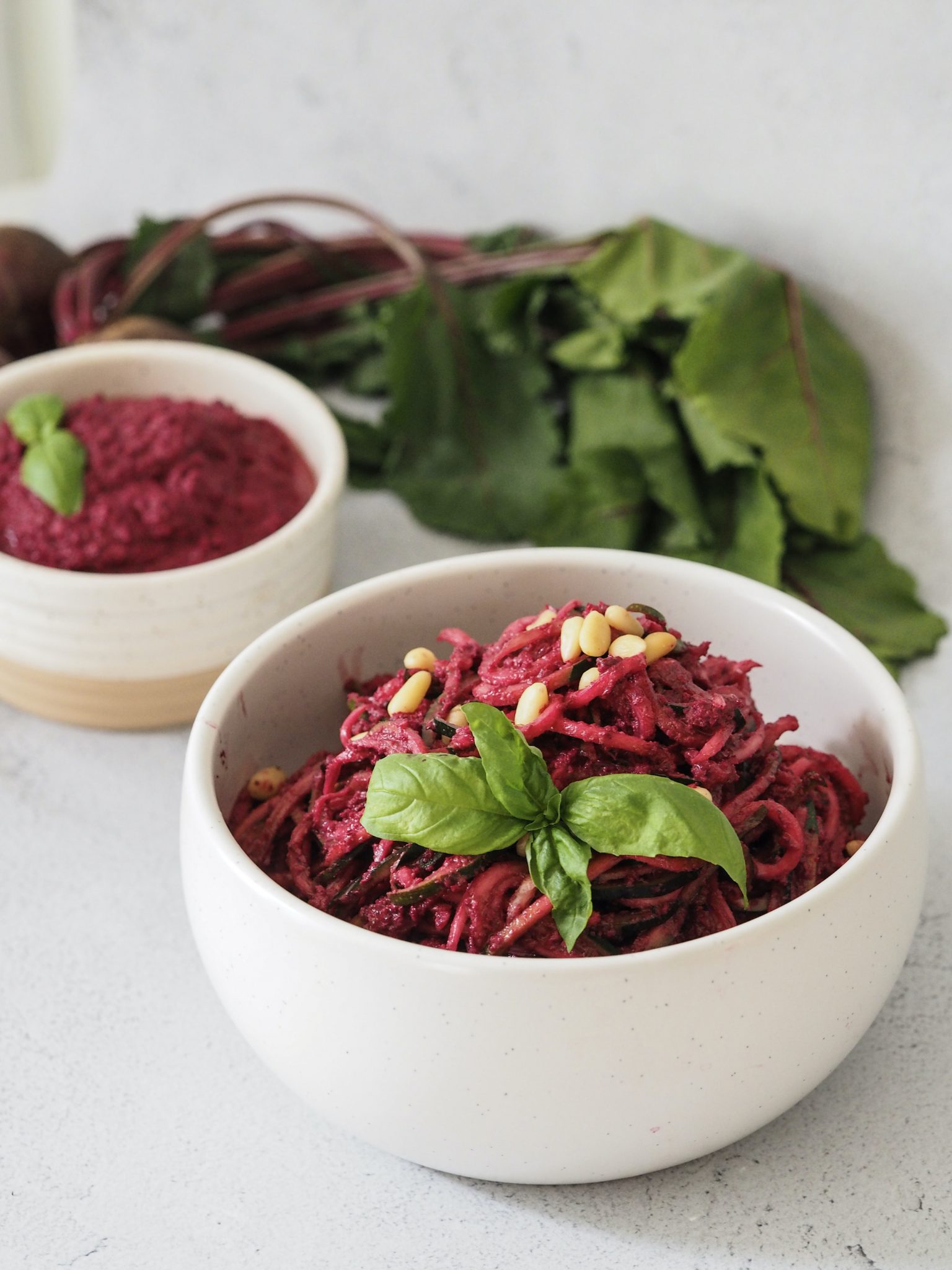 Beet Pesto Zoodles