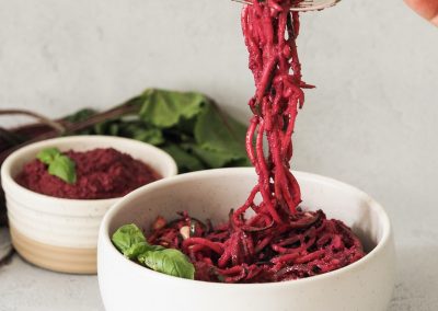 Beet Pesto Linguine