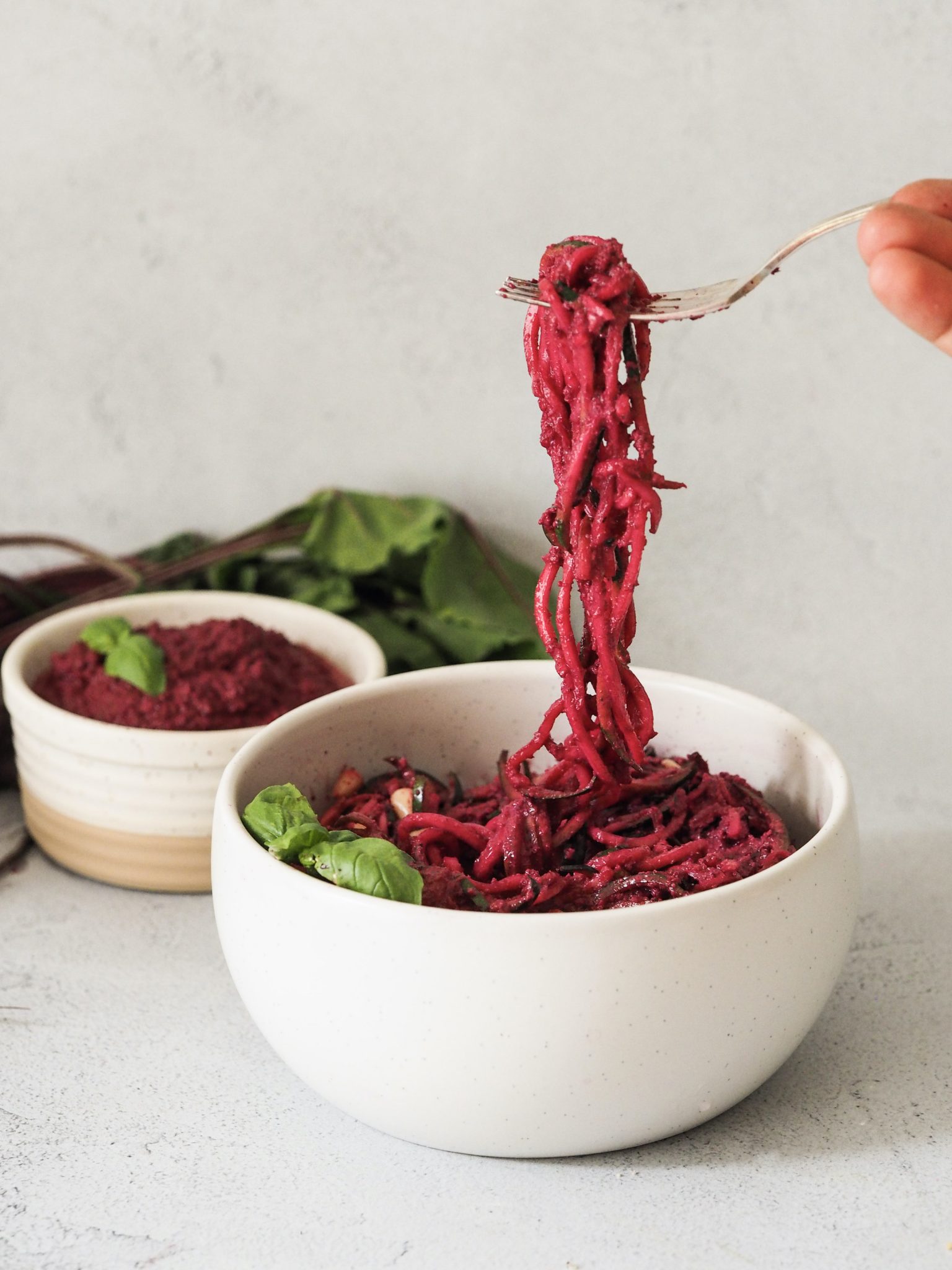 Beet Pesto Linguine