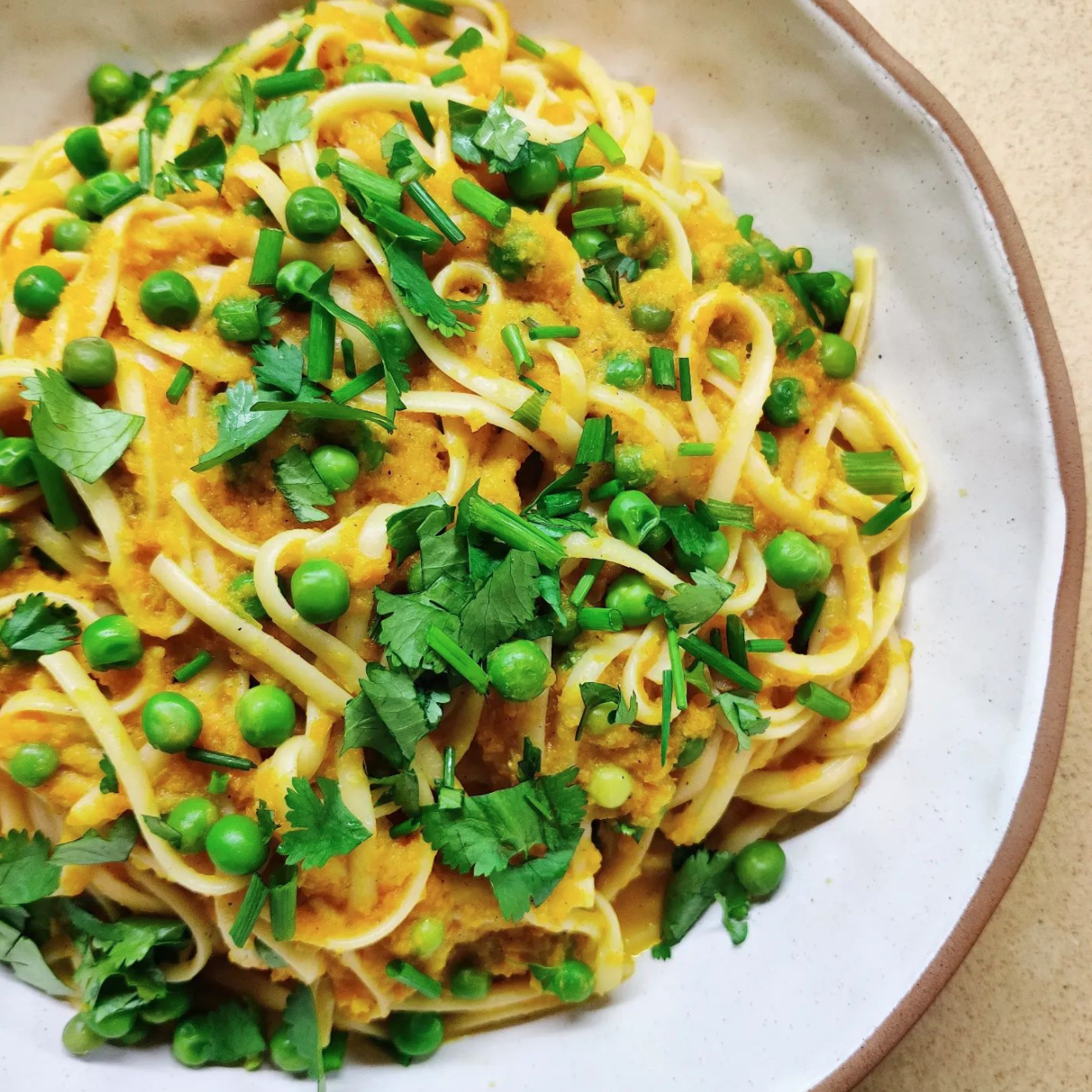 Vegan Curried Carrot Pasta Recipe – Roni’s Kitchen
