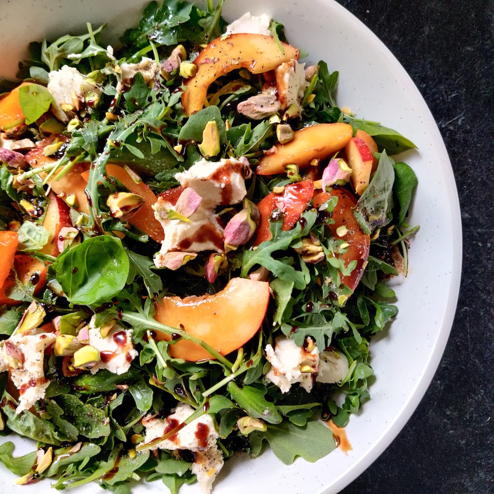 Stone Fruit & Basil Salad Recipe – Roni’s Kitchen